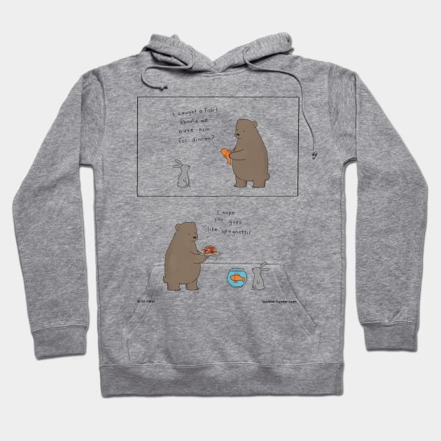 Fish for Dinner Hoodie by Liz Climo